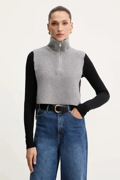 Šál typu komín s prímesou vlny Pinko