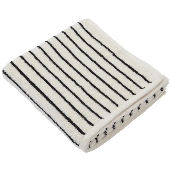 Dieter Knoll RUČNÍK, 50/100 cm, černá, ecru