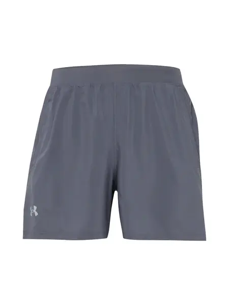 UNDER ARMOUR Športové nohavice 'Launch 5'  sivá / biela
