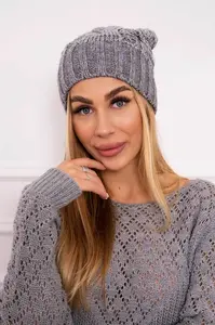 Kesi Fleecová čepice Paris K213 světle šedá