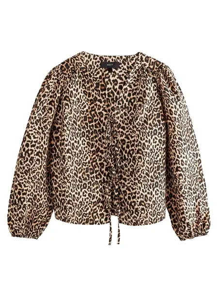 Next Blúzka  hnedá / čierna