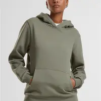 Dámská mikina s kapucí Fluffy Hoody olivová