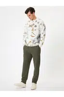 Koton Basic Sweatpants with Waist Tie and Pocket Detail, Cotton