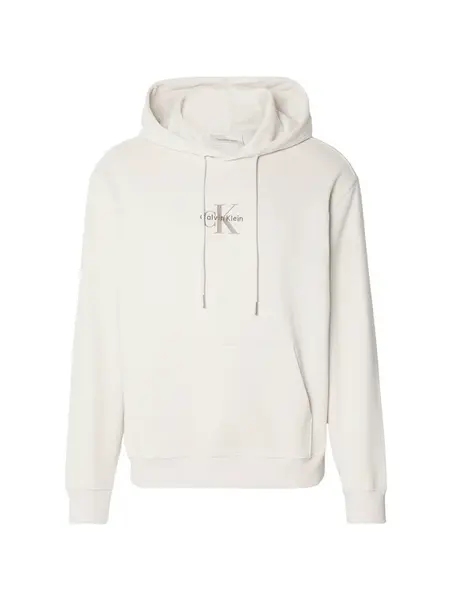 Calvin Klein Jeans Mikina  svetlohnedá / prírodná biela