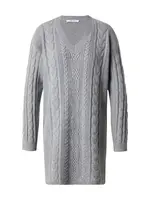 ABOUT YOU Pletené šaty 'Renata'  sivá melírovaná