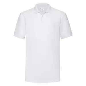 Heavy Polo Friut of the Loom White T-shirt