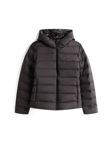 Tommy Jeans Prechodná bunda  čierna
