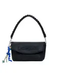 Desigual Taška cez rameno  modrá / mätová / čierna