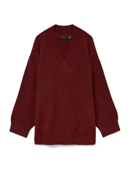 VERO MODA Sveter 'BANG'  vínovo červená