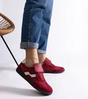 Gemre Red low lace-up sneakers Edelmira
