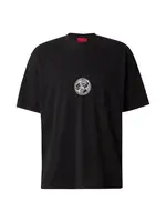 HUGO Tričko 'Dwresto'  čierna / biela