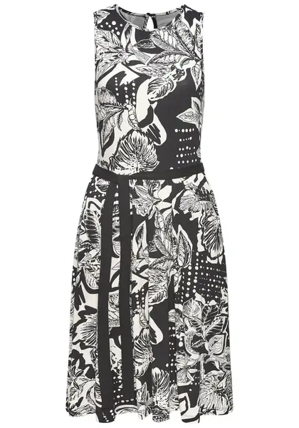 VIVANCE Šaty  čierna / biela