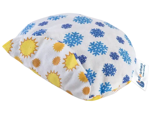 Medi Partners Children's cherry seed thermofor - Snowflakes sunflowers