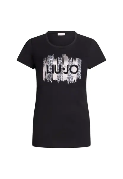 Liu Jo Tričko  čierna / biela