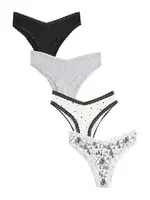 Next Nohavičky  svetlosivá / čierna / biela