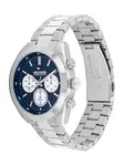 TOMMY HILFIGER Analógové hodinky 'Hudson'  námornícka modrá / strieborná