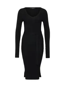 Vero Moda Tall Pletené šaty 'VMSABA'  čierna