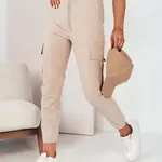 Dámské kalhoty casual MAREN Barva béžová DSTREET