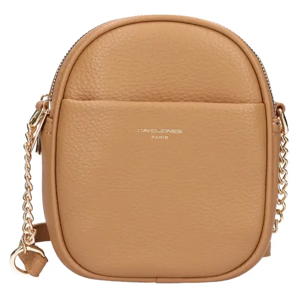 Dámská crossbody kabelka David Jones Cezza, syntetická kůže − světle hnědá