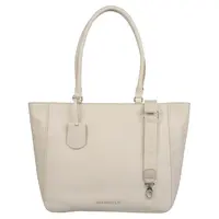 Dámská kožená kabelka na notebook Burkely Alyx - krémová