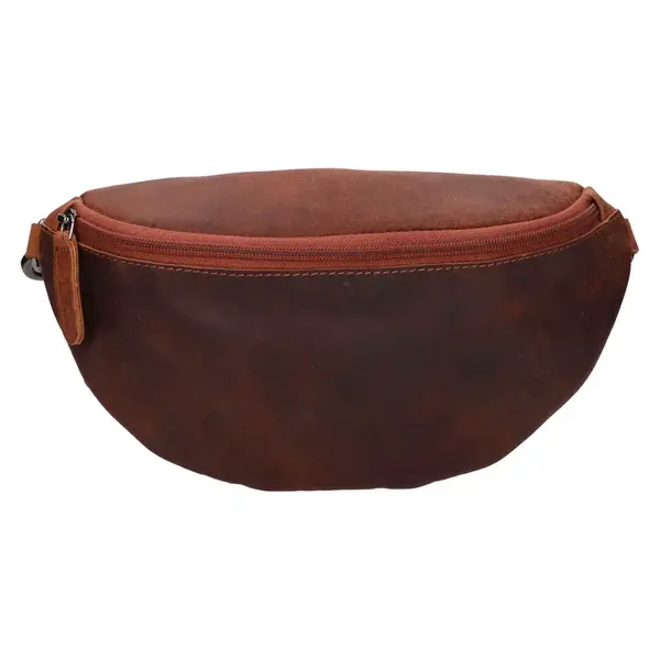 Vintage kožená ľadvinka Greenwood Aste - hnedá