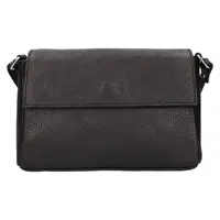 Dámska kožená crossbody kabelka Italia Darina - čierna