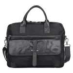 Pánska taška na notebook Sparwell Bredly, canvas, 14" − čierná