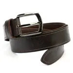 Pánsky kožený opasok Pierre Cardin Mattes - tmavo hnedá