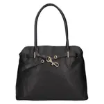 Dámská kožená kabelka Italia Sára - čierna