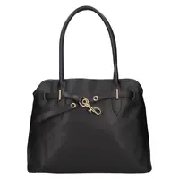 Dámská kožená kabelka Italia Sára - čierna