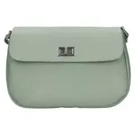 Dámska kožená crossbody kabelka Italia Arabela - zelená