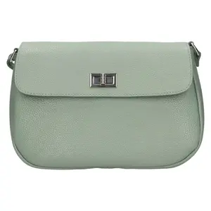 Dámska kožená crossbody kabelka Italia Arabela - zelená