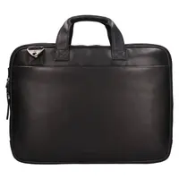Pánská kožená taška na notebook The Chesterfield Brand Iseo - černá