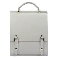 Dámsky kožený batoh Vera Pelle Elsa - svetlo šedá