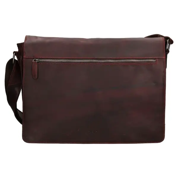 Pánska kožená taška cez rameno Berdiri Dennis - hnedá