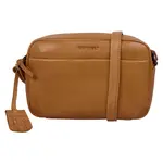 Dámska crossbody kožená kabelka Burkely Cinte - koňak