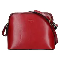 Kožená dámska crosbody kabelka Katana Nicolet - červená