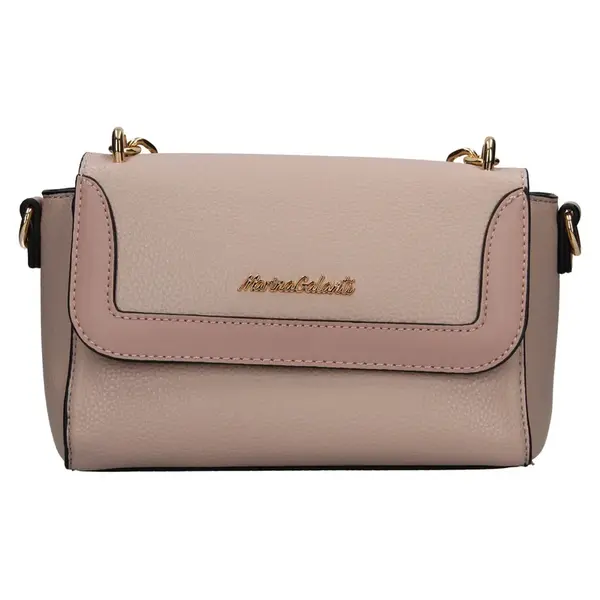 Dámska crossbody kabelka Marina Galant Zea - béžovo-ružová