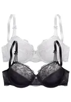 NUANCE Podprsenka  čierna / biela