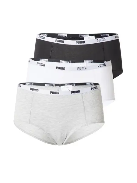 PUMA Nohavičky  sivá melírovaná / čierna / biela