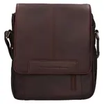 Pánska kožená taška cez rameno The Chesterfield Brand Remy - hnedá