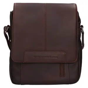 Pánska kožená taška cez rameno The Chesterfield Brand Remy - hnedá