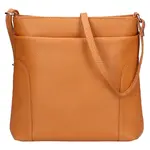 Dámská kožená crossbody kabelka Italia Emma - světle hnědá