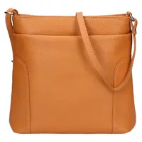 Dámská kožená crossbody kabelka Italia Emma - světle hnědá