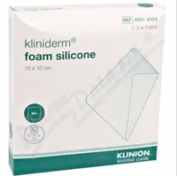 Pěnový Silikonový Obvaz Kliniderm 10x10 cm, 5 ks