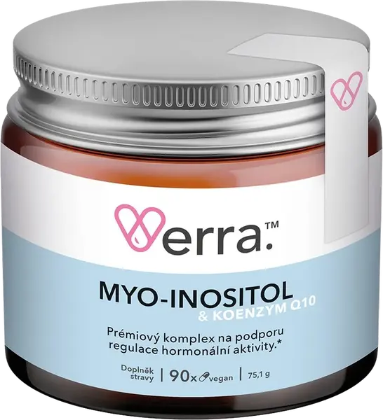 VERRA Myo-inositol & Koenzým Q10, 90 kapslí
