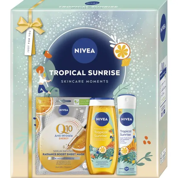NIVEA Tropical Sunrise dárková sada na tělo a obličej
