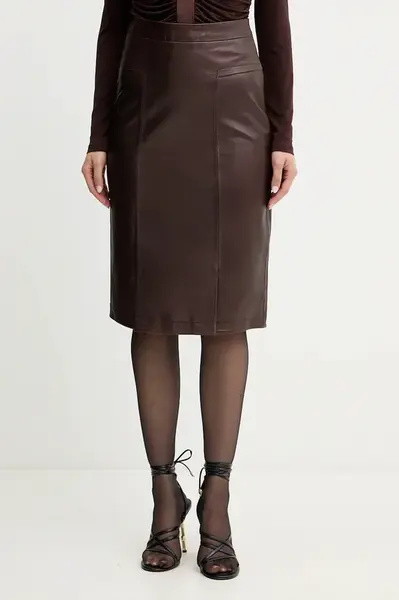 Kožená sukňa Herve Leger Estella