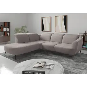 Sit & More ROHOVÁ SEDAČKA, textil, barvy stříbra