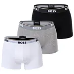 BOSS Boxerky 'Power'  sivá melírovaná / čierna / biela